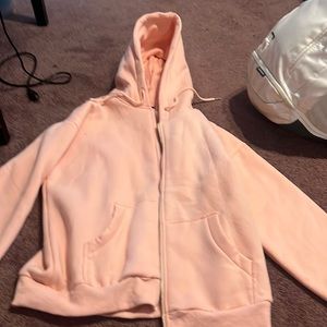 Pink Zip Up Hoodie